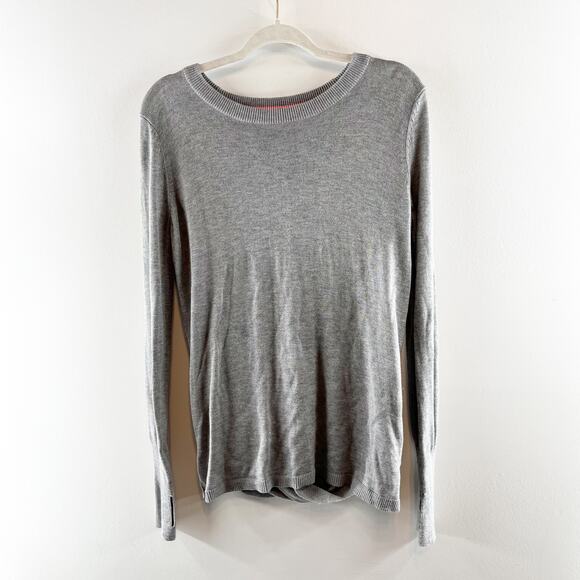 Lululemon Bring It Backbend Long Sleeve Sweater Heathered Medium Grey 8 - Picture 3 of 7
